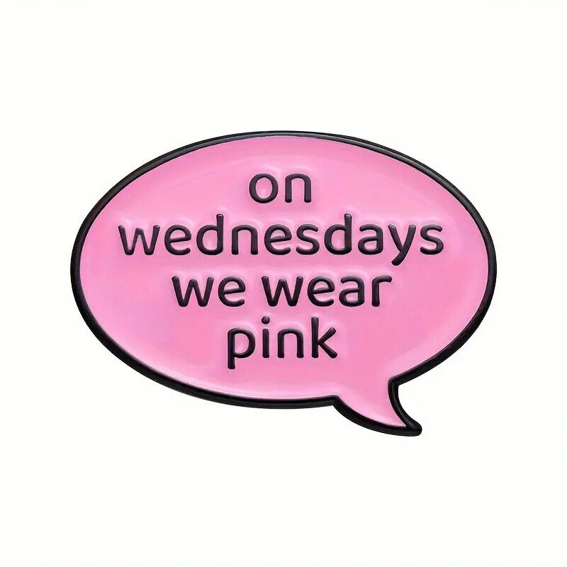 MEAN GIRLS PIN BADGE GIFT SO FETCH TEEN MOVIE BURN BOOK YOU CANT SIT WITH US