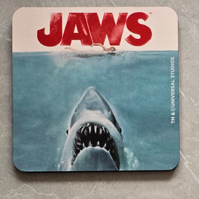 Jaws BIGGER BOAT COASTER SET Great White Shark Thriller Coffee Tea Drink MOVIE
