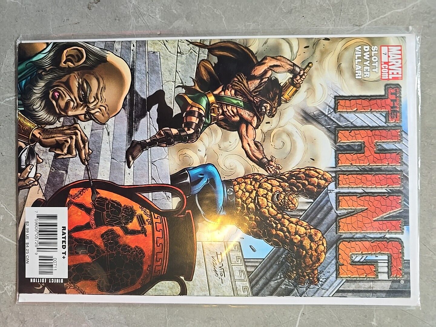 THE THING FULL SET # 1-8 2006 SIGNED BY DAN SLOTT NEVER READ MARVEL CIRTIFICATE