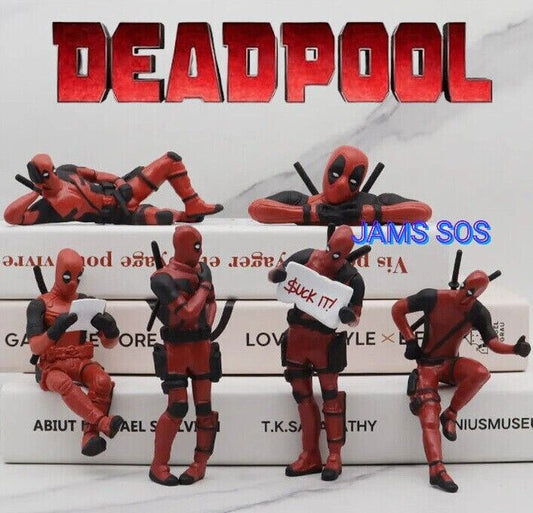 Sitting Mini Deadpool Action Figure Toy Topper Car Interior Decoration MOVIE