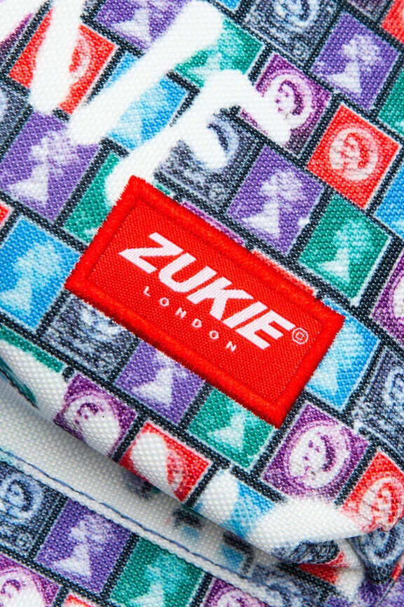 hype ZUKIE QUEEN LIZZY BACKPACK STAMPS ADULT TEENS KIDS FUN SATCHEL MULTICOLOUR