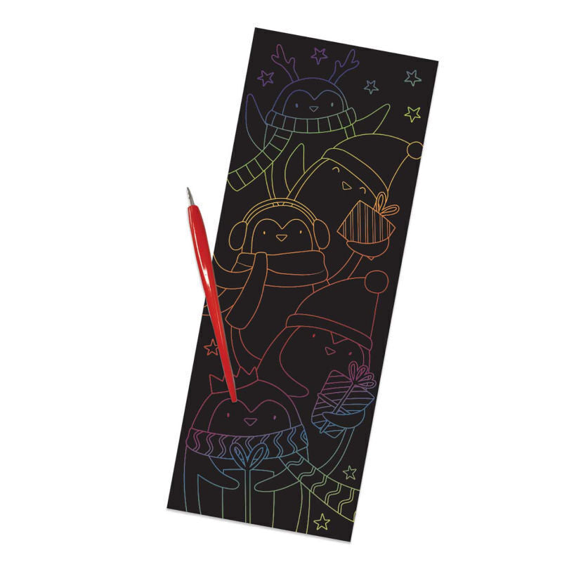 Scraper Rainbow Foil Christmas Xmas Activity Kids Children Drawing Scratch
