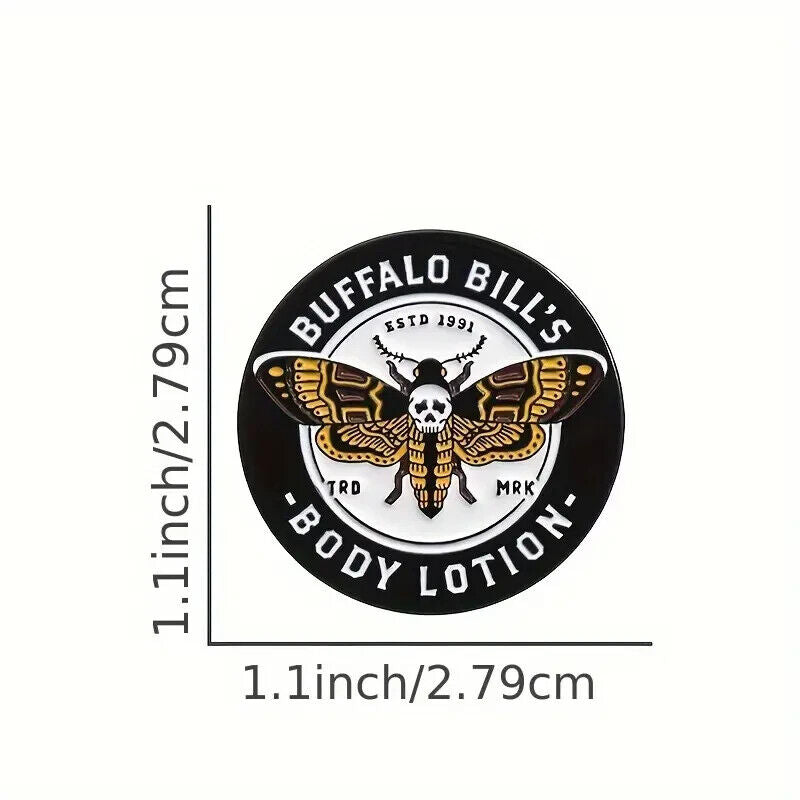 Buffalo Bills Body Lotion Silence Of The Lambs Horror Gothic Enamel Pin Badge