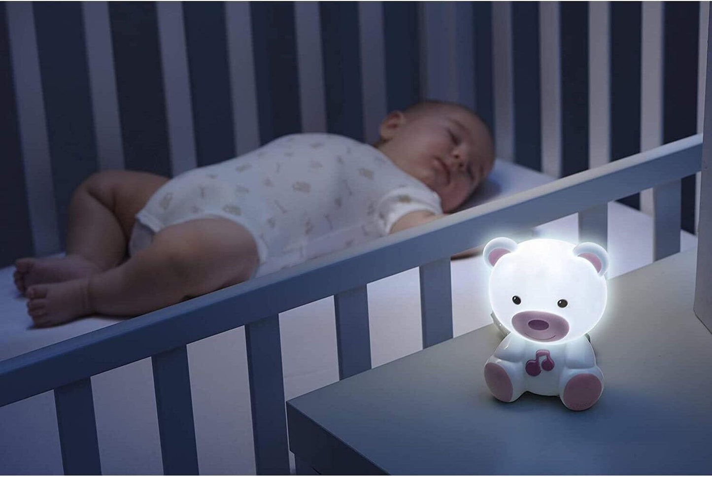 Chicco Portable Led Dream Lights with Relaxing Music for Baby Soothing PINK