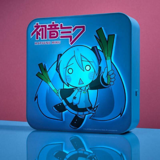 OFFICIAL HATSUNE MIKU 3D DESK LAMP WALL LIGHT ANIME BLUE COLLECTABLE NEW IN