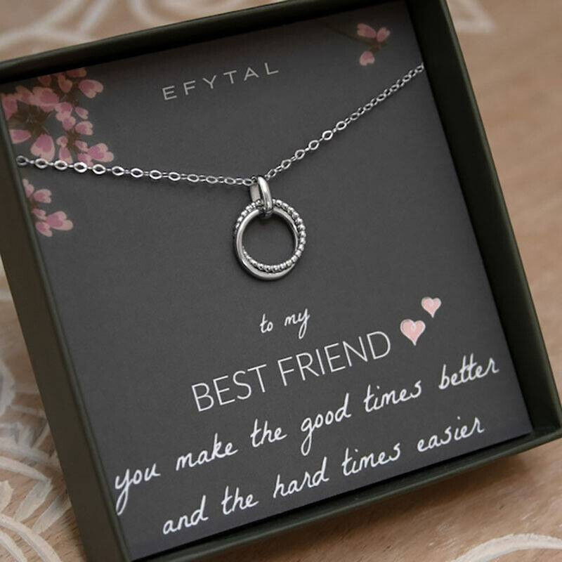 Best Friend Necklace Friendship Gift Thank You Sister Gifts Birthday valentines