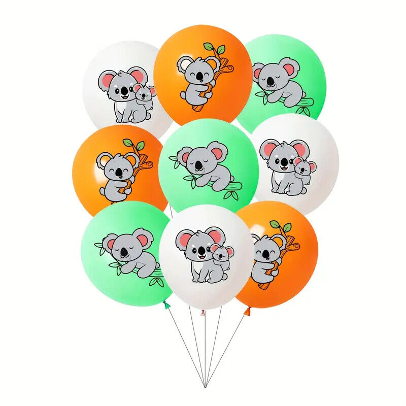 Koala Party Decorations Balloons Birthday Kids Banner Cake Toppers CELEBRATION