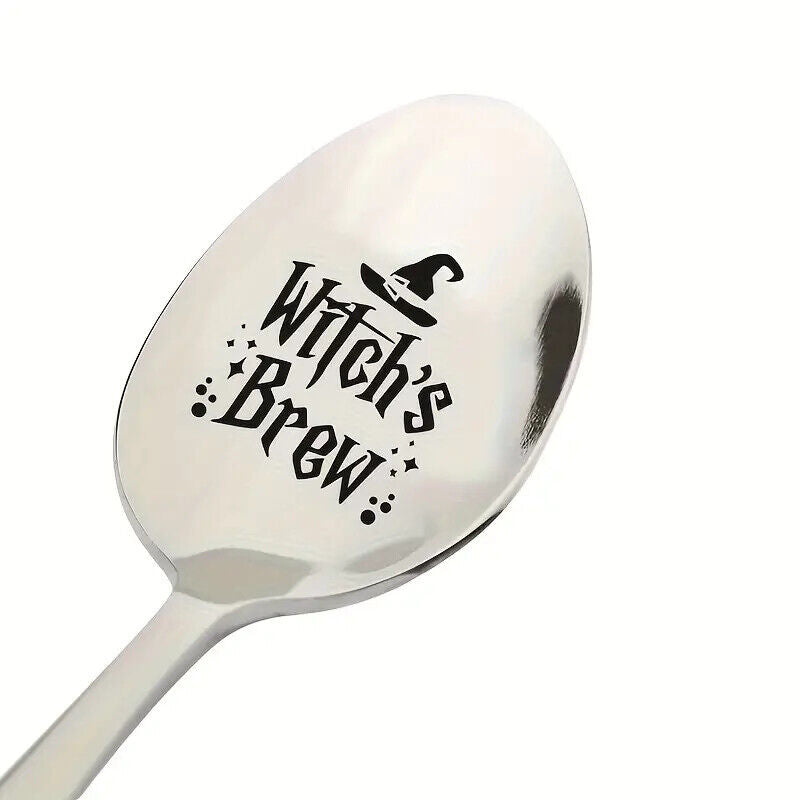 HARRY POTTER SPELL Spoon ICE CREAM COFFEE SUNDAE SILVER ESPRESSO PATRONUM WITCH