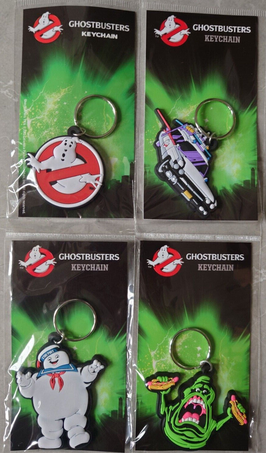 Ghostbusters Keyring Rubber Official Character Keyring Ghost Busters Keyring