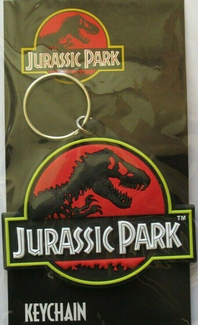 Jurassic World Park Official Dinosaur KeyrinG Keychains NETFLIX BLUE KEY RING