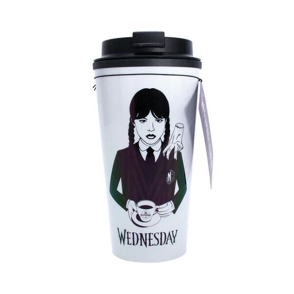 LIMITED Wednesday Addams Family Flask Coffee Cup Travel Mug Insulated Hot Cold