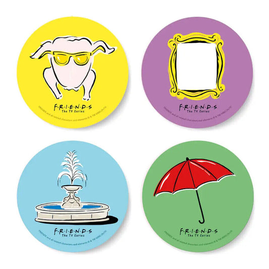 Genuine Friends TV Sitcom Phrases Coaster Drinks Mat FOUNTAIN TURKEY UMBRELLA