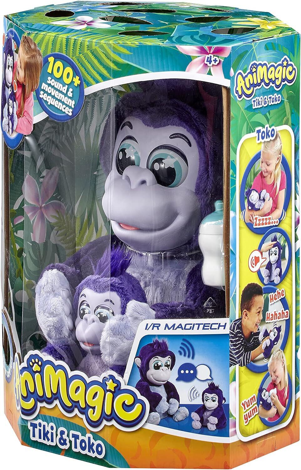 AniMagic Tiki & Toko Supersoft Interactive Mum & Baby - 2 Musical Gorillas