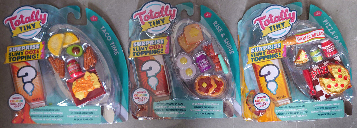 Totally Tiny Miniature Food Sets *CHOOSE YOURS* Pizza Party Taco Time Rise Shine