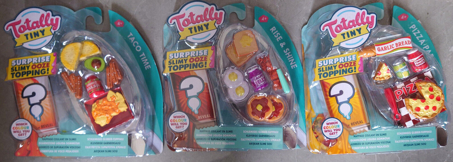 Totally Tiny Miniature Food Sets *CHOOSE YOURS* Pizza Party Taco Time Rise Shine