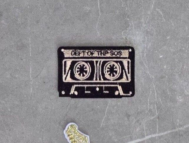 Music Themed Embroidered Iron On Patch Headphones Treble Clef Cassette Guitar