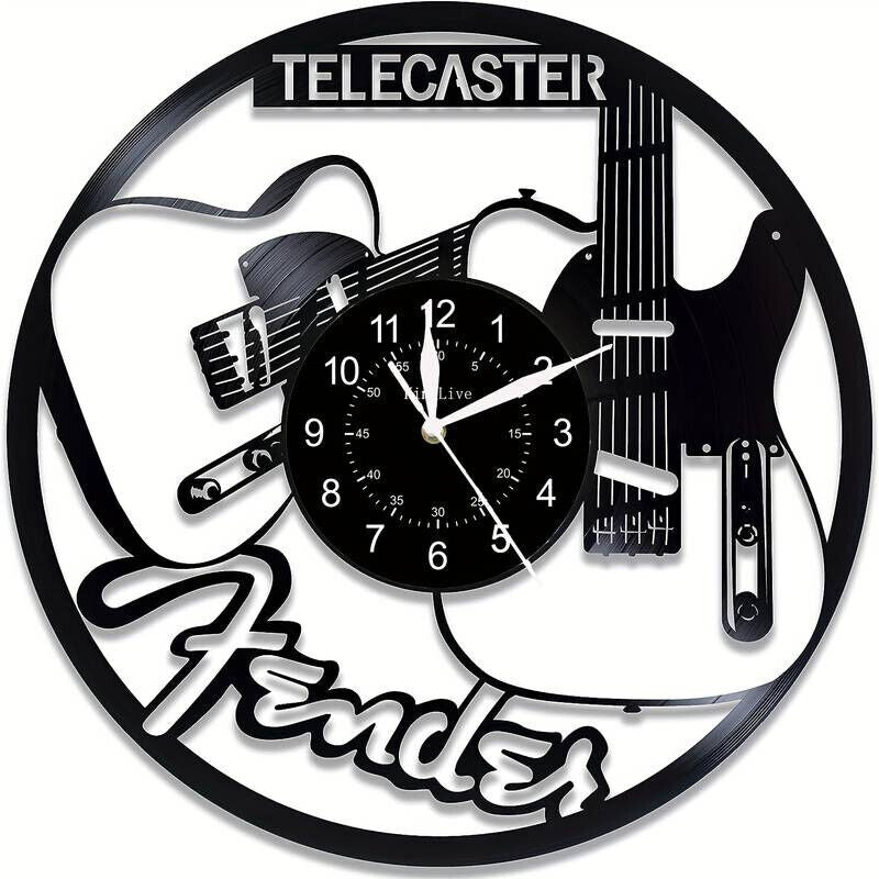 Fender Telecaster Vinyl Record Wall Clock Gift Surprise Friends GUITAR MUSIC ROC