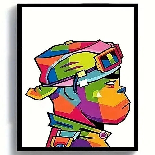 Gorillaz Poster CANVAS Wall Art DAYS Home Decor Best Music Album DEMON RETRO