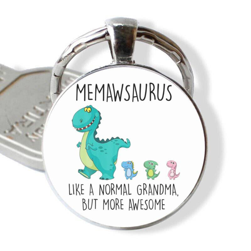 GRANDMA KEYRING KEYCHAIN MEMAWSAURUS BUT MORE AWSOME GRANDMOTHER NAN NANA MEMAW