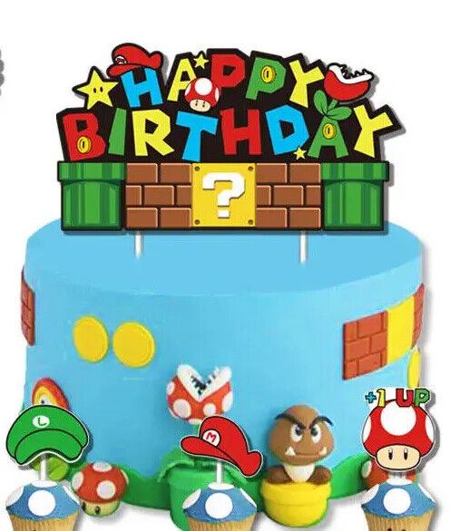 Super Mario Latex Balloons Kids Happy Birthday Banner Party Decor balloon movie