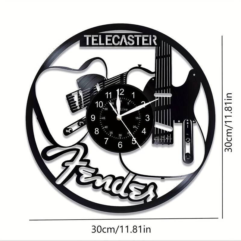 Fender Telecaster Vinyl Record Wall Clock Gift Surprise Friends GUITAR MUSIC ROC