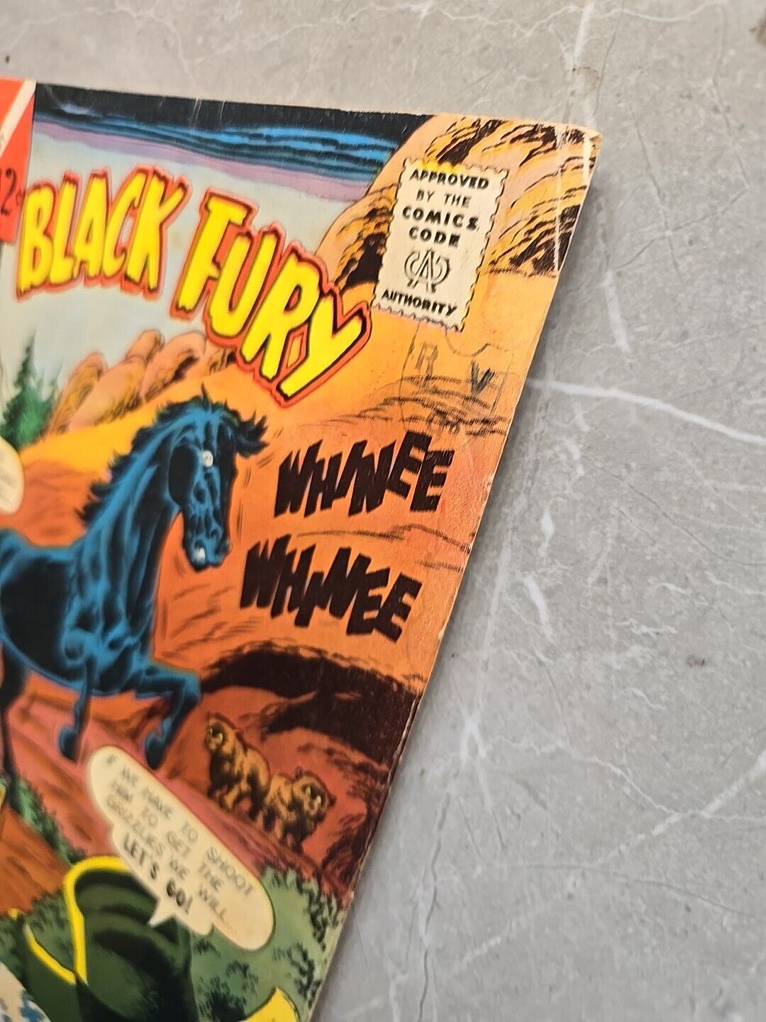 Vintage comic book Black Fury Issue 53 Charlton July 1965 WONDER HORSE STALLION