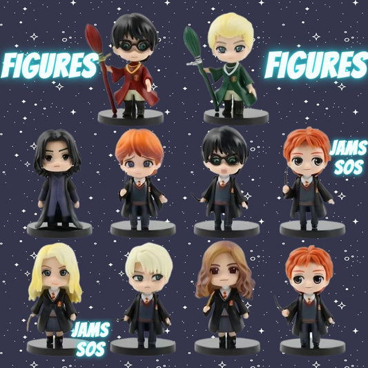 Harry Potter Toy Figures Ron Weasley Hermione Granger Wizard Magic Hogwarts