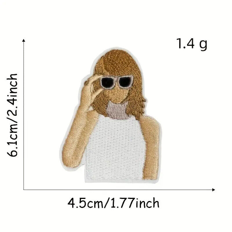 Taylor Swift 3" iron on patch PATCHES MUSIC SWIFTY GUITAR STAR COUNTRY