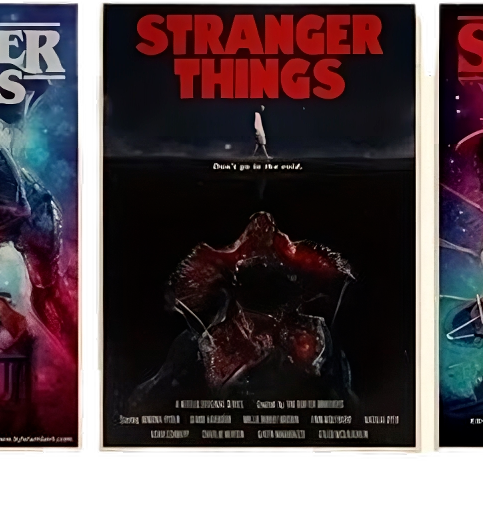 Stranger Things Series Wall Art Poster Print Netflix Original Posters Pictures