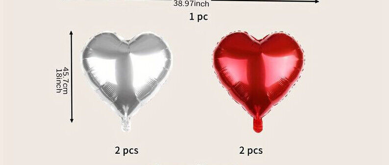 Valentines Day Balloons TEDDY BEAR Kit Heart & I LOVE YOU Wedding Party BOYFRIEN