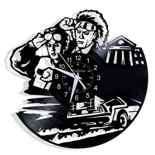 BACK TO THE FUTURE Vinyl Record Black Wall Clock Art Decor Birthday Gifts XMAS