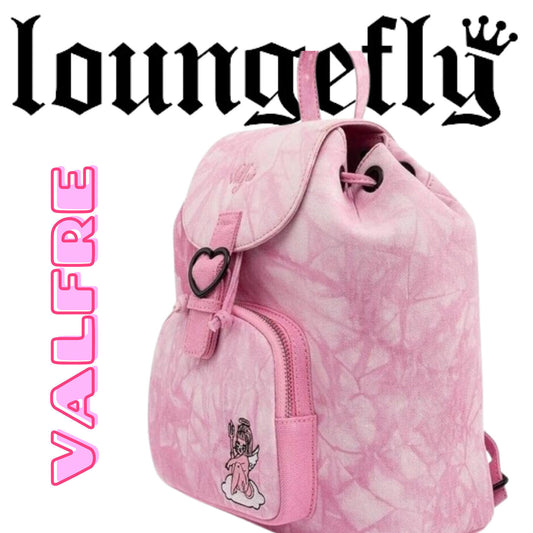Loungefly Valfre Pink Dye Angel Double Strap Shoulder Bag ART MEXICAN CPNTEMPARY