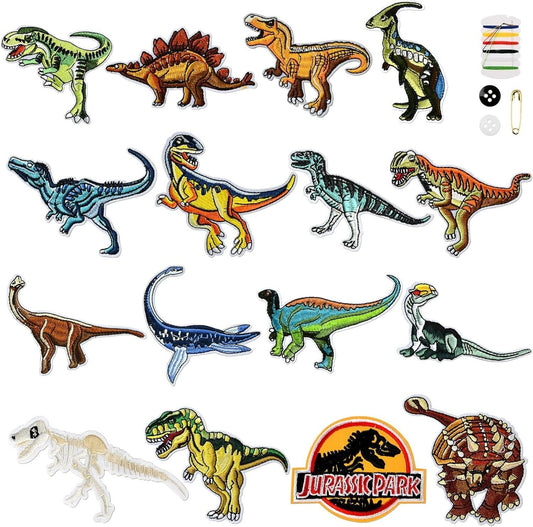 JURASSIC PARK Patch Embroidered Badge Iron Sew On Clothes T Shirt Bag