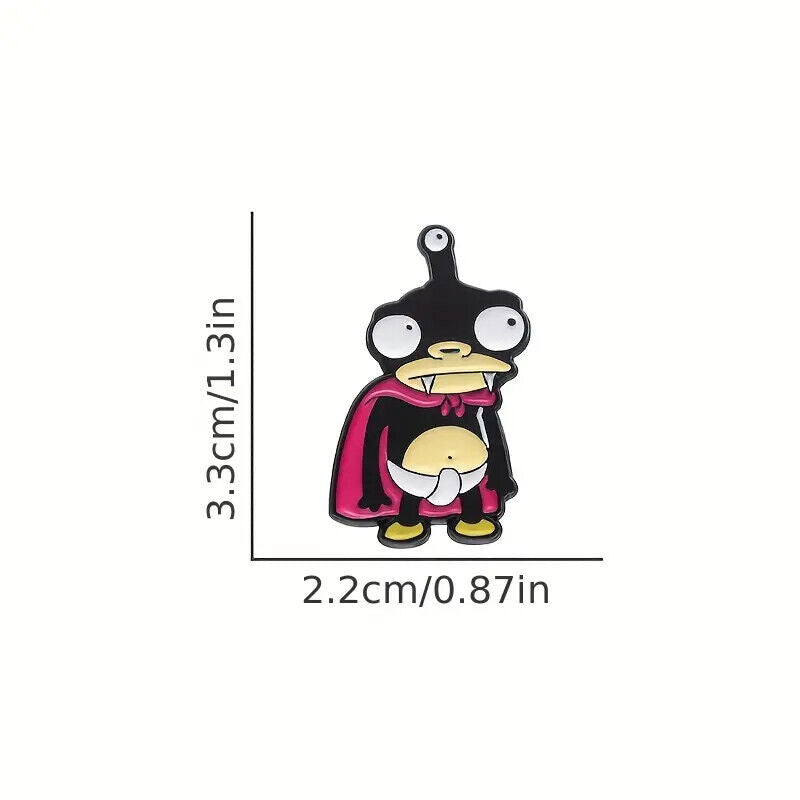 FUTURAMA THE NIBBLER Metal Enamel Pin Badge DIAPER AMINE