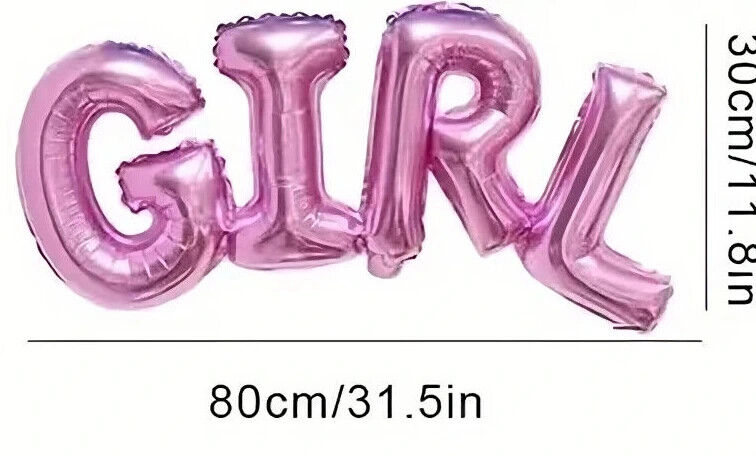 Large Baby Shower Balloons Boy or Girl Foil Gender Reveal Party Decorations Gift