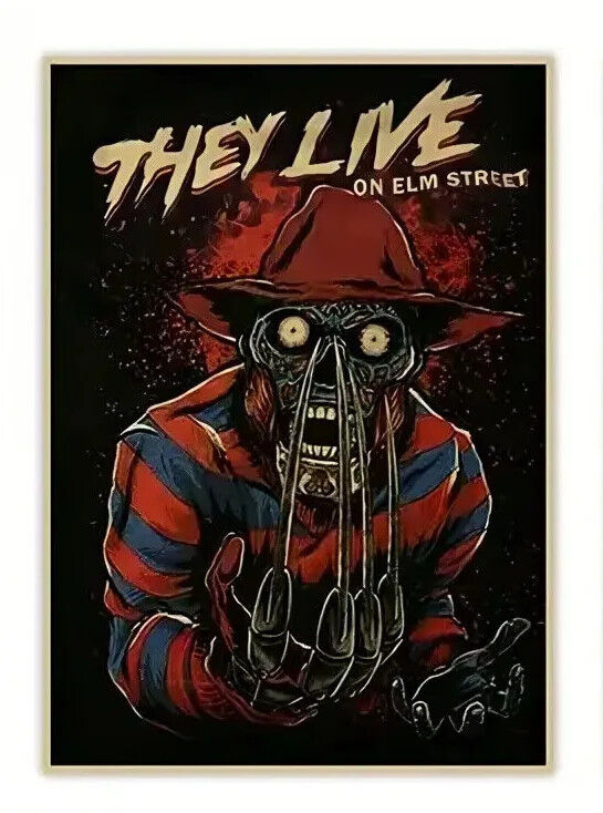 HORROR MOVIE Wall Art Movie Poster Print Picture NIGHTMARE ELM STREET JASON X
