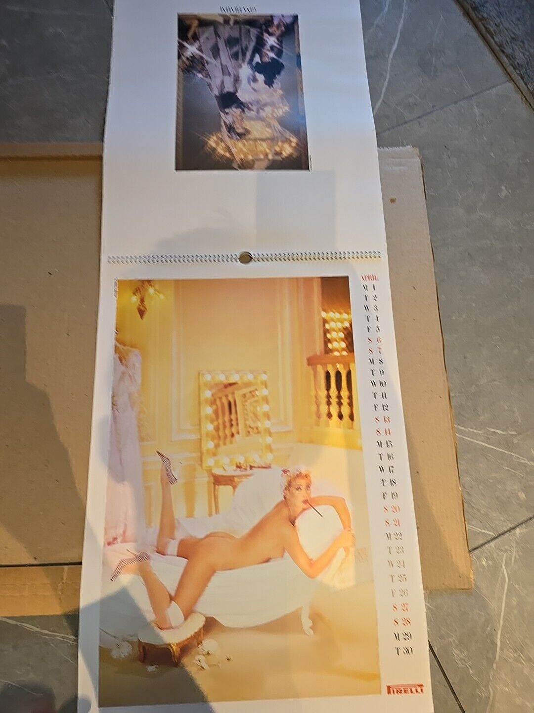 Vintage 1985 PIRELLI CALENDER Top 1980s Clothing Designer Conran Zandra Rhodes