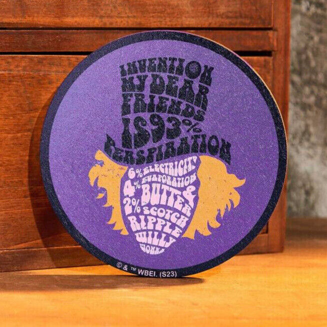 Willy Wonka & The Chocolate Factory Coaster Bar choose yours golden ticket mat 2