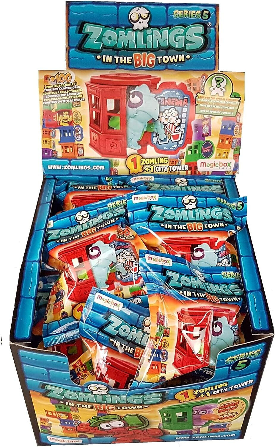 2 X ZOMLINGS IN THE BIG TOWN - SERIES 5 - ZOMLING+ CITY TOWER - SEALED PACKS