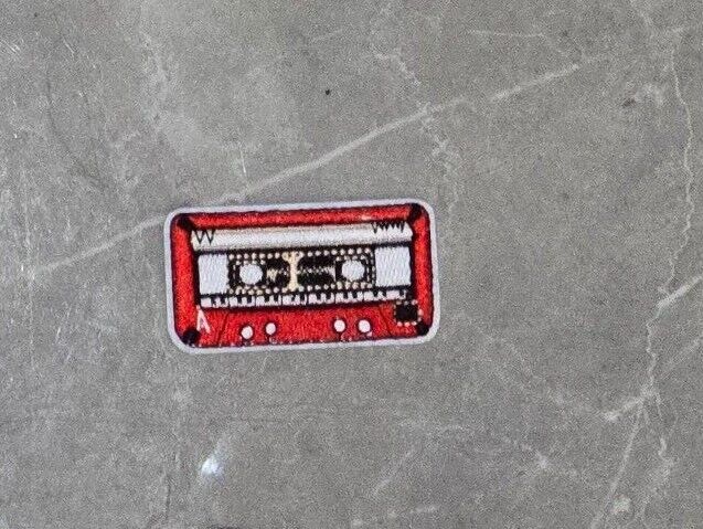 Music Themed Embroidered Iron On Patch Headphones Treble Clef Cassette Guitar