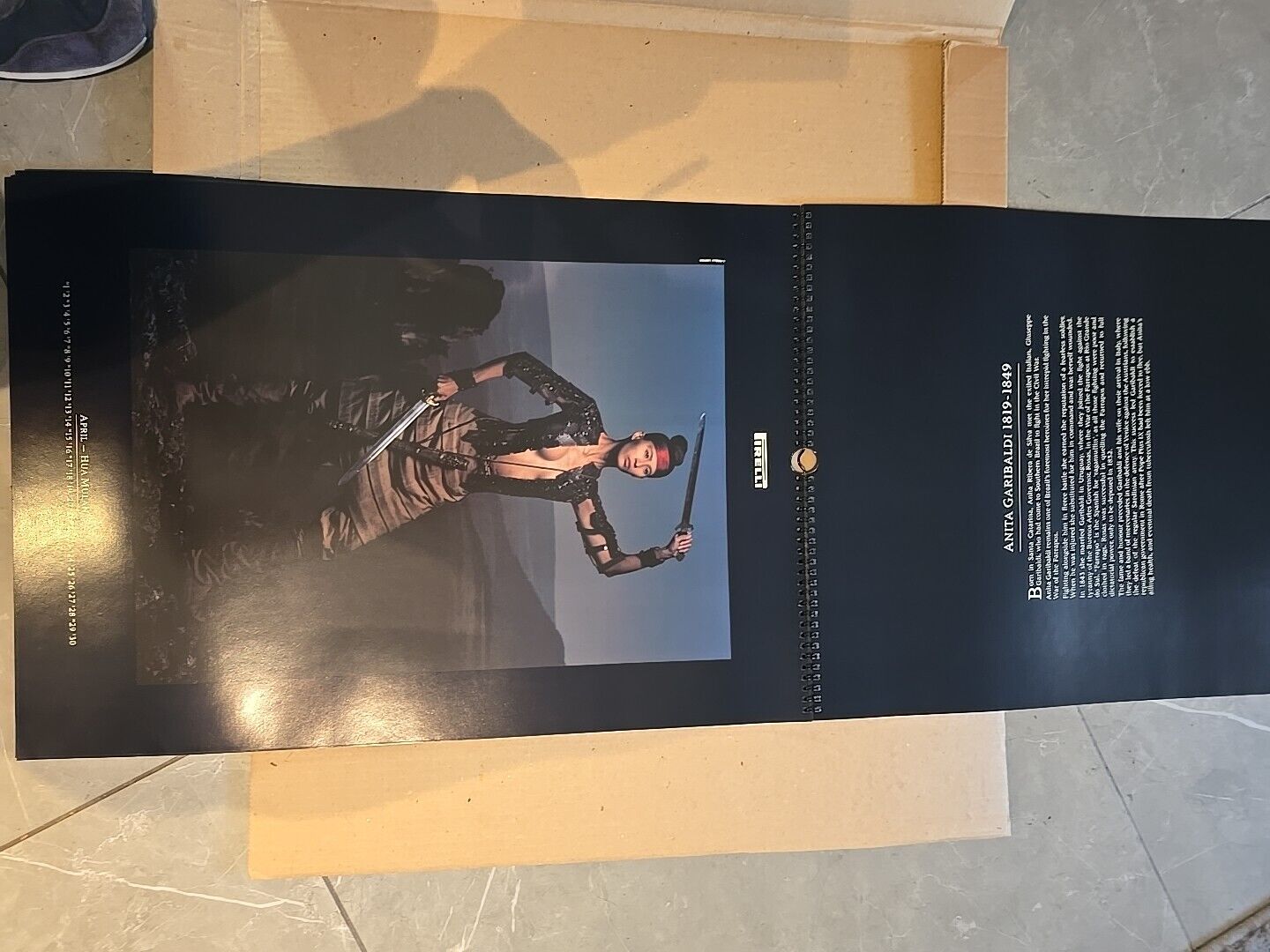 LARGE The Pirelli Calendar 1991 Original Box Casing Stunning Art Work Quality