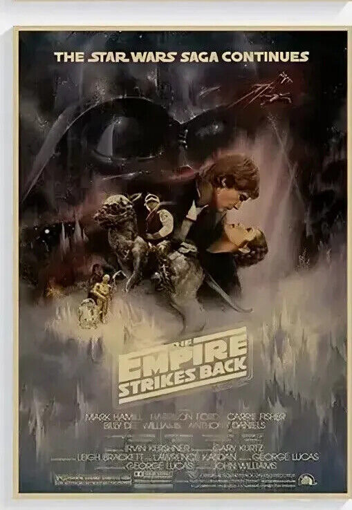 LARGE Star wars MANDALORIAN KRAFT PAPER Wall Art Movie Poster Print Picture