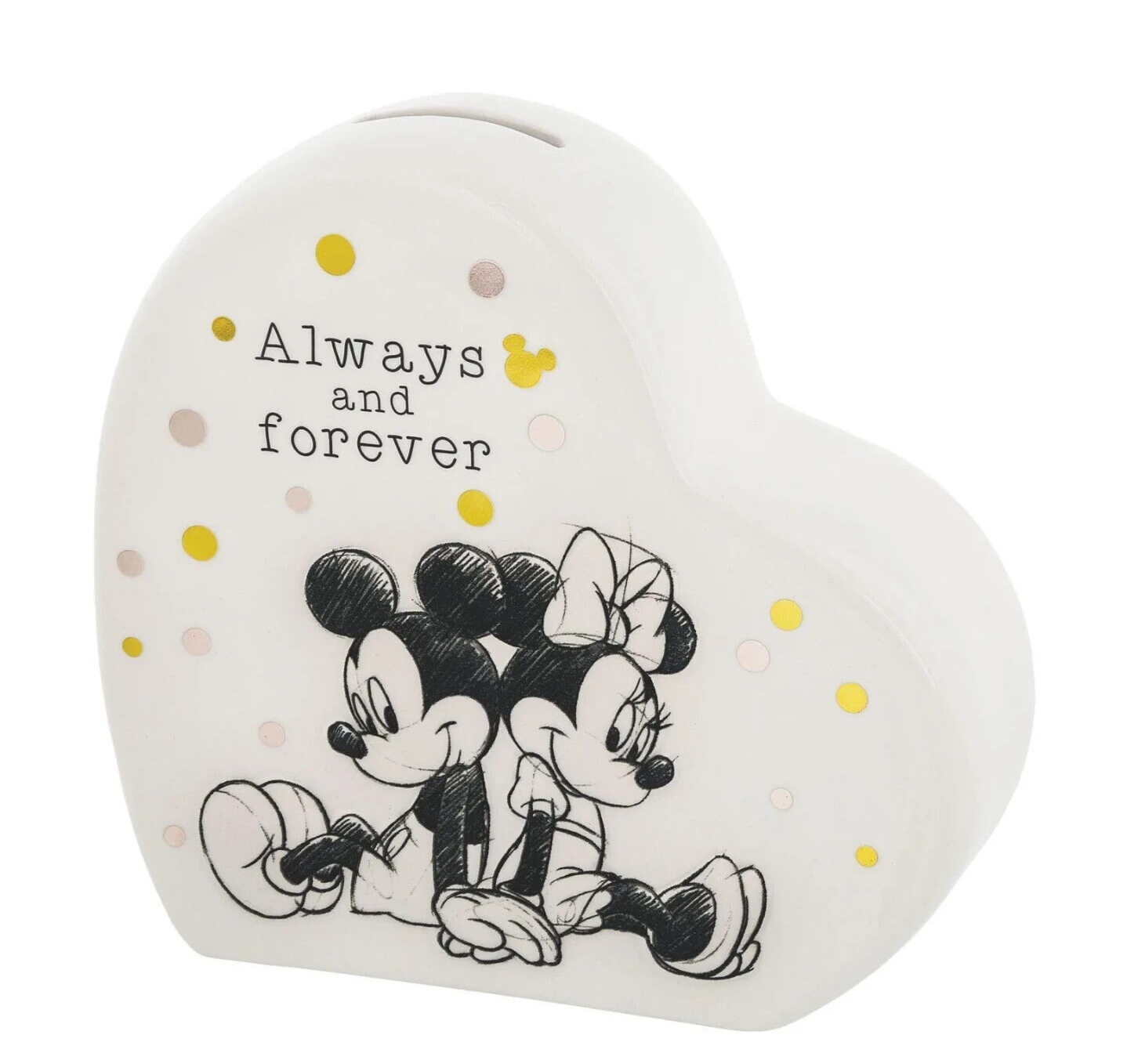 Mickey and Minnie Mouse Money Bank by Enchanting Disney Collection limited