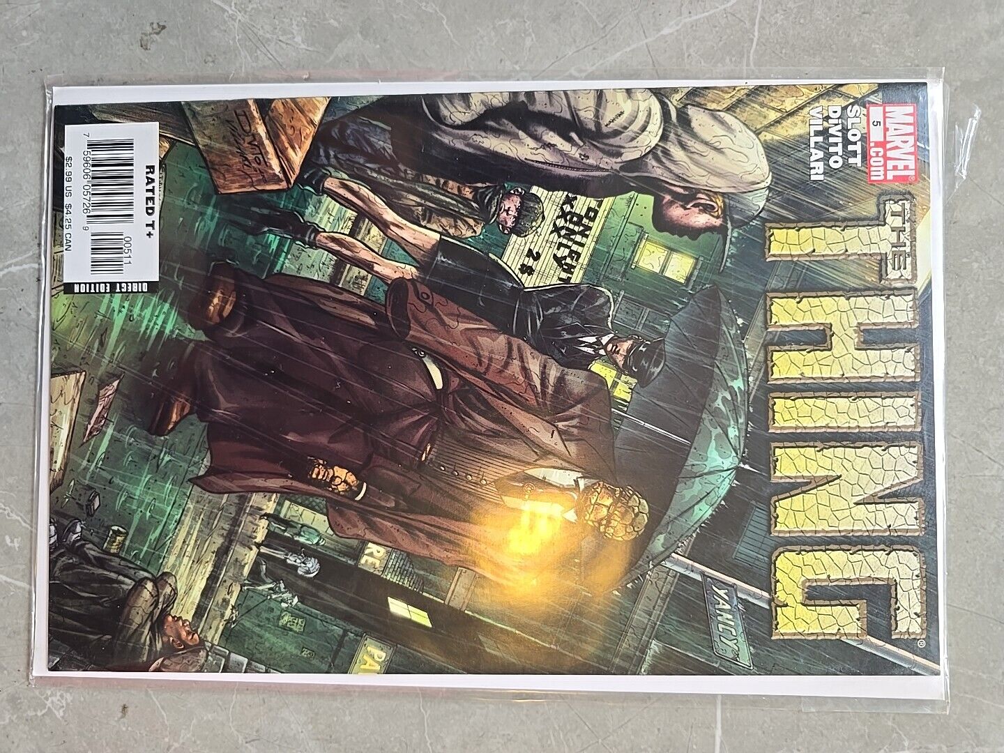 THE THING FULL SET # 1-8 2006 SIGNED BY DAN SLOTT NEVER READ MARVEL CIRTIFICATE