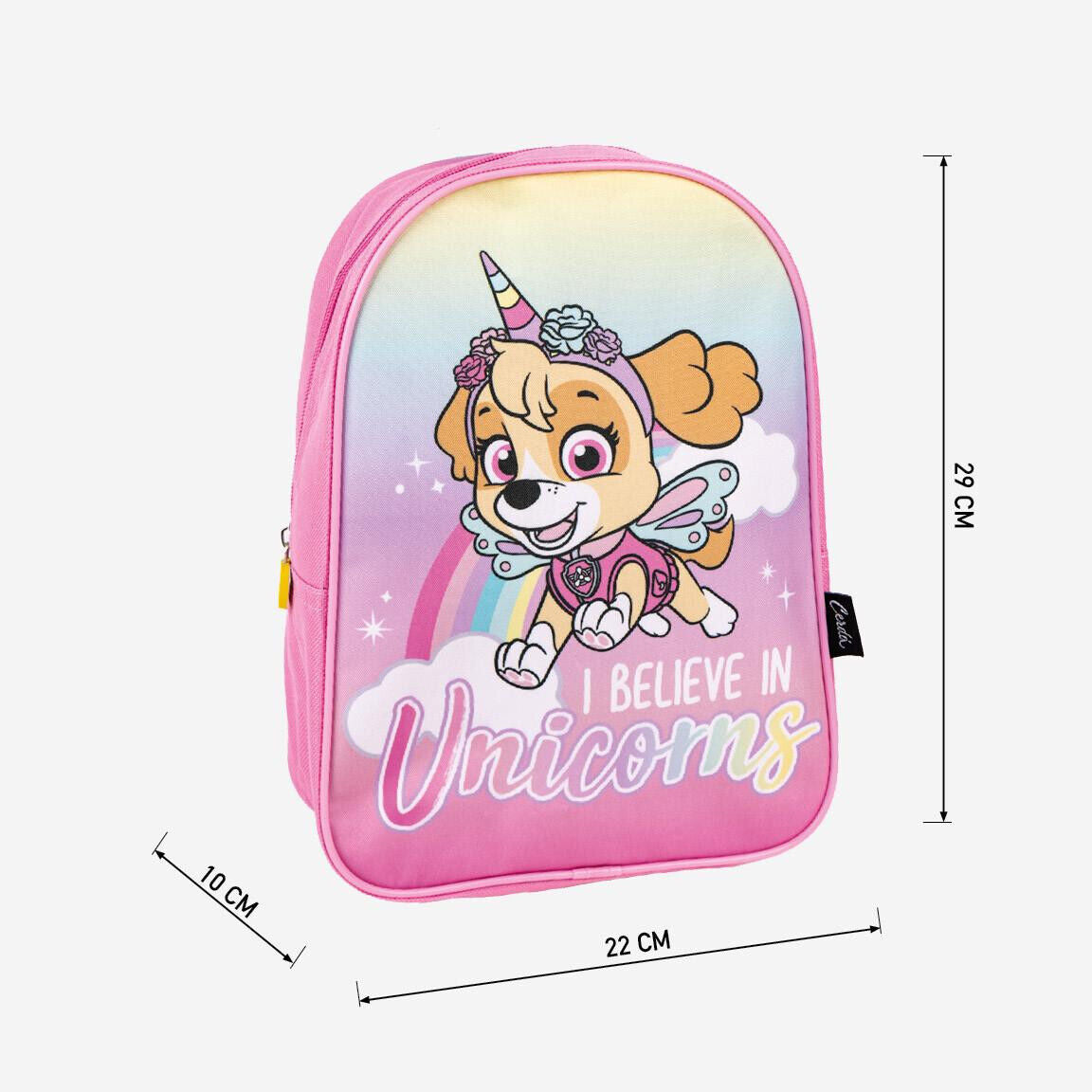 Girls Pink Paw Patrol Skye I Believe In Unicorns School Backpack Rucksack Bag