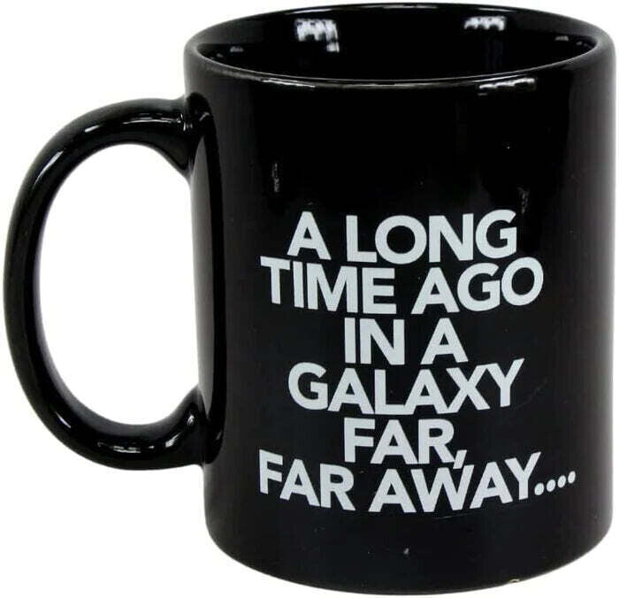 Star Wars Logo A Long Time Ago GALAXY Mug CUP TEA COFFEE BLACK BOXED VADER LUKE