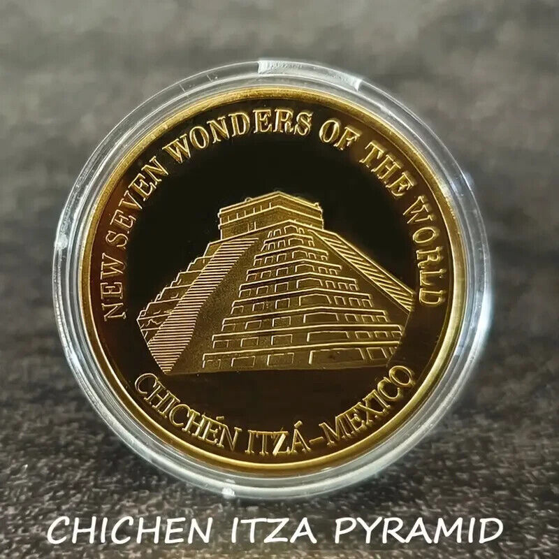 Seven Wonders Of The World Commemorative Coin Collectible Gift Him Her UK