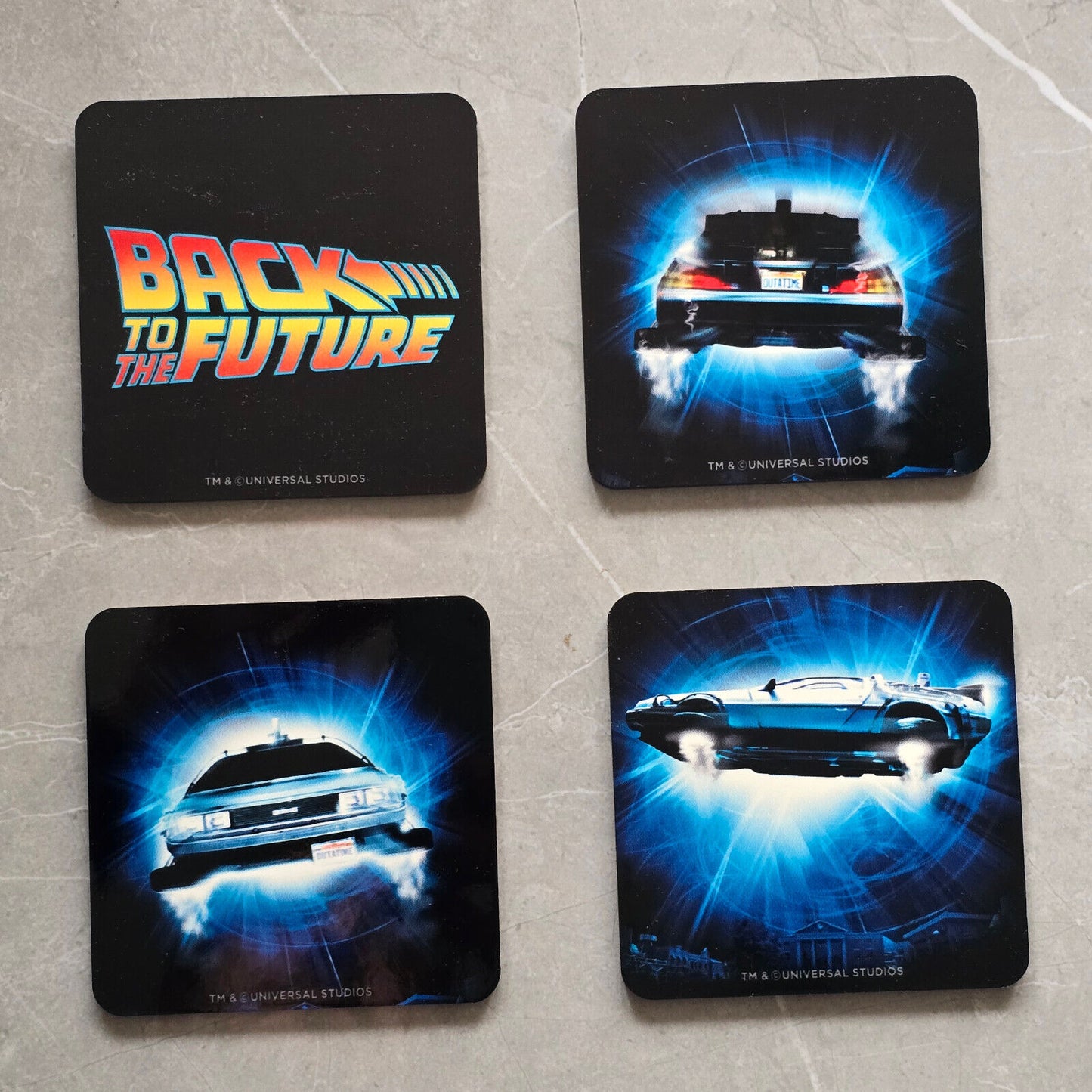 BACK TO THE FUTURE DELOREAN COASTER TIME MACHINE FLUX CAPACITOR MARTY DOC
