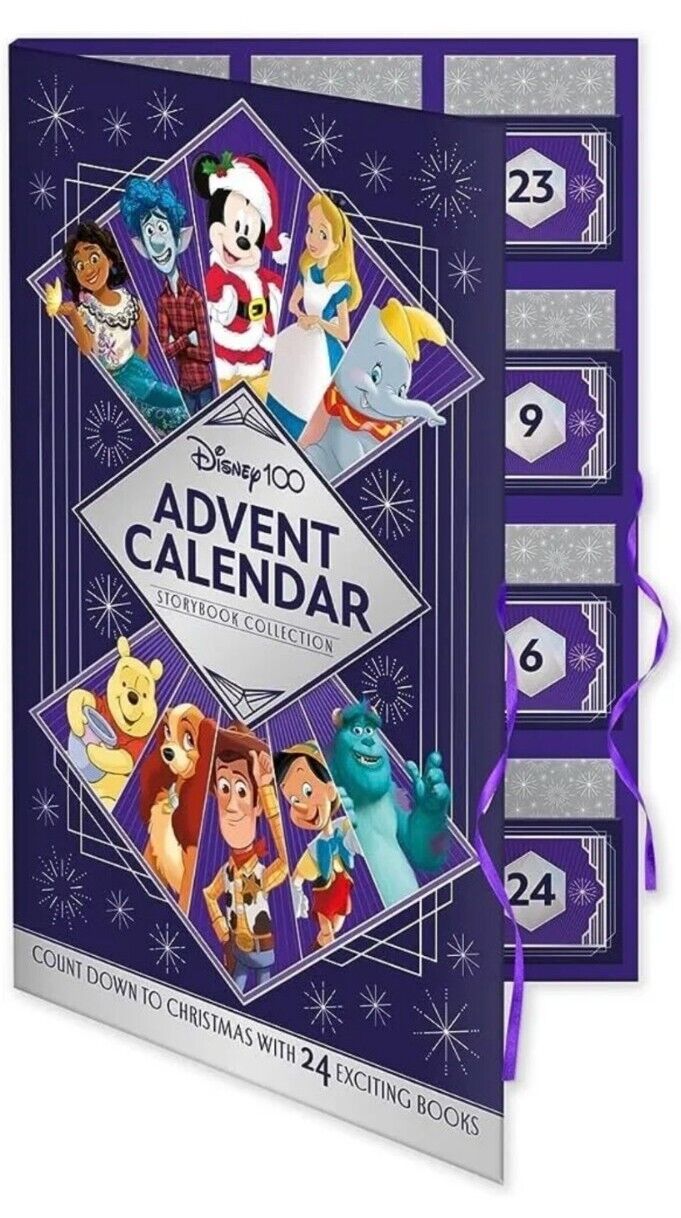 Extra LARGE Storybook Advent Calendar Retro Christmas Calendar - Disney 100