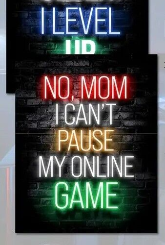 GAMING GAMER GAME SELF ADHESIVE GAME WALL POSTER PRINT ROOM DECOR